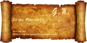 Grau Marcell névjegykártya
